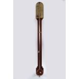 19TH-CENTURY MAHOGANY STICK BAROMETER