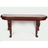 LARGE REGENCY MAHOGANY SIDE TABLE