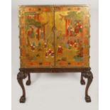 18TH-CENTURY CHINESE LACQUERED CABINET