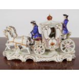 PORCELAIN HORSE & CARRIAGE