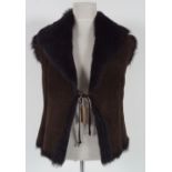 SHEARLING GILLET FROM HARRODS OF LONDON