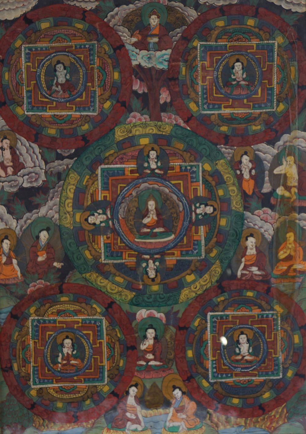 QING PERIOD SINO TIBETAN THANGKA