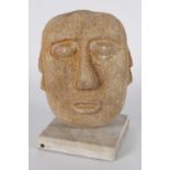 SCULPTED STONE HEAD