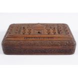 TAJ MAHAL CARVED HARDWOOD JEWELLERY BOX