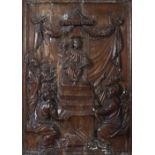 17TH-CENTURY CARVED WOOD PANEL