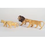 4 PIECE BESWICK LION PRIDE