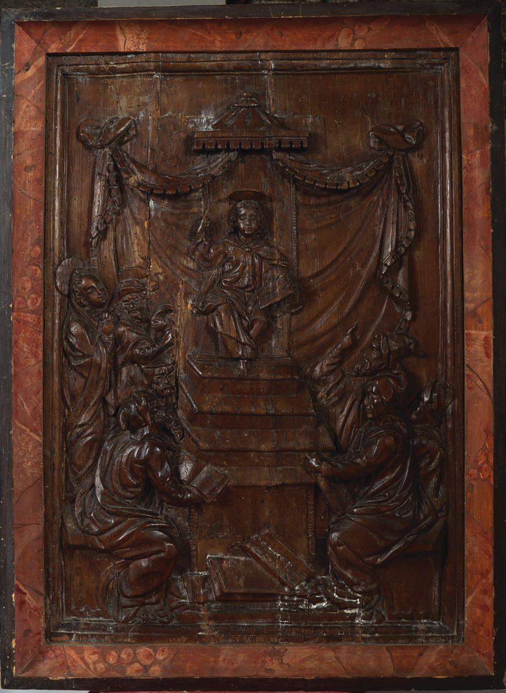 17TH-CENTURY CARVED WOOD PANEL - Image 4 of 5