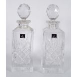 PAIR ROYAL DOULTON CRYSTAL DECANTERS