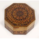 19TH-CENTURY MICRO MOSAIC JEWELLERY BOX