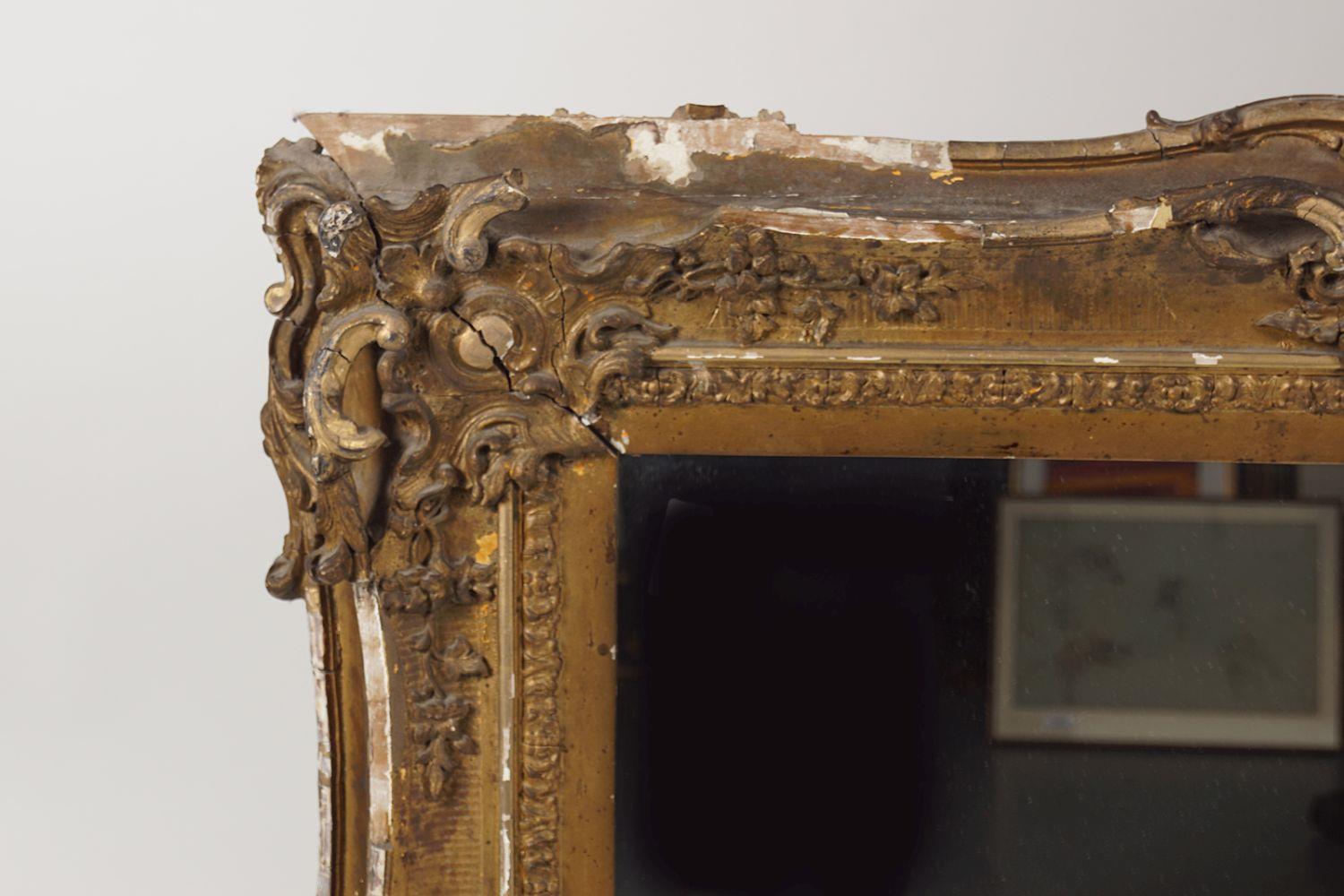 LARGE 19TH-CENTURY GILT FRAMED MIRROR - Image 2 of 3