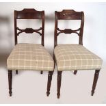 SET 6 REGENCY MAHOGANY DINING CHAIRS