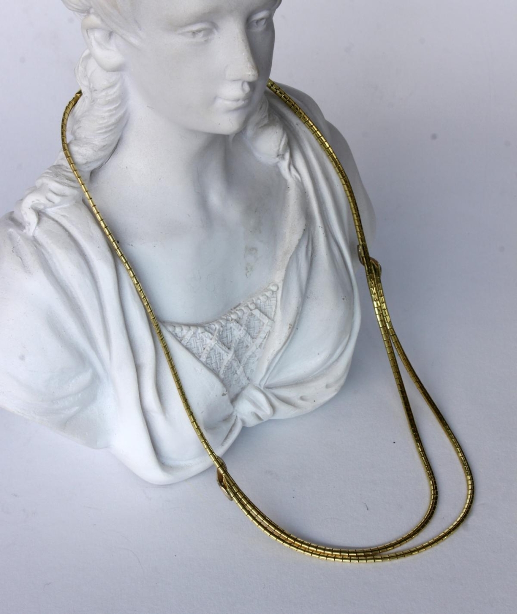 COLLIER 585/000 Gelbgold. L.53cm, ca.