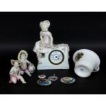 LOT 8 TEILE PORZELLAN 2 Kinderfiguren,