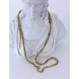 ZWEIREIHIGES COLLIER 585/000 Gelbgold,