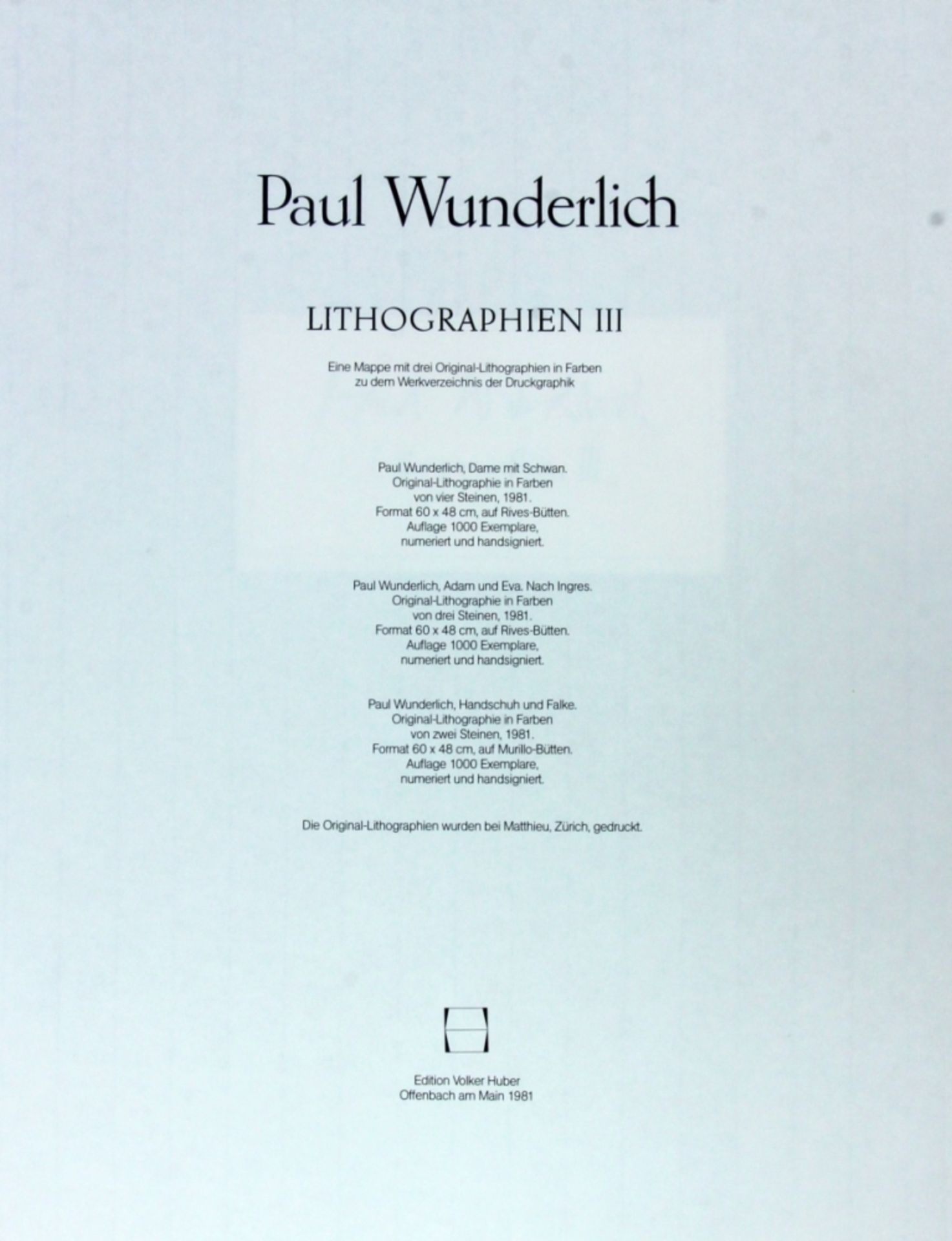 WUNDERLICH, PAUL Eberswalde 1927 - - Image 3 of 5
