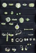 LOT 35 TEILE SILBERSCHMUCK MIT