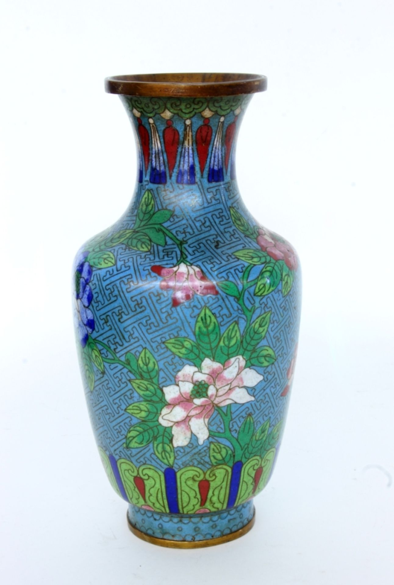 CLOISONNÉ VASE China, Qing-Dynastie,