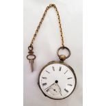 EARLY 19TH C.OPEN FACE POCKET WATCH