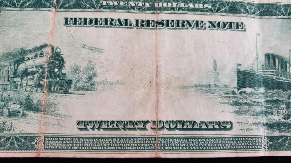 LOT OF (2) FEDERAL RESERVE NOTES $20.00 - Image 4 of 5