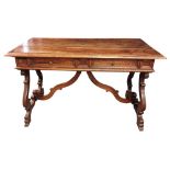 ITALIAN BAROQUE WALNUT CENTER TABLE, 17TH C.