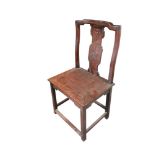 CHINESE ROSEWOOD 19TH C. CARVED CHAIR