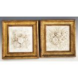 PAIR OF BERLIN BISQUE PORCELAIN PLAQUES, 19TH C.