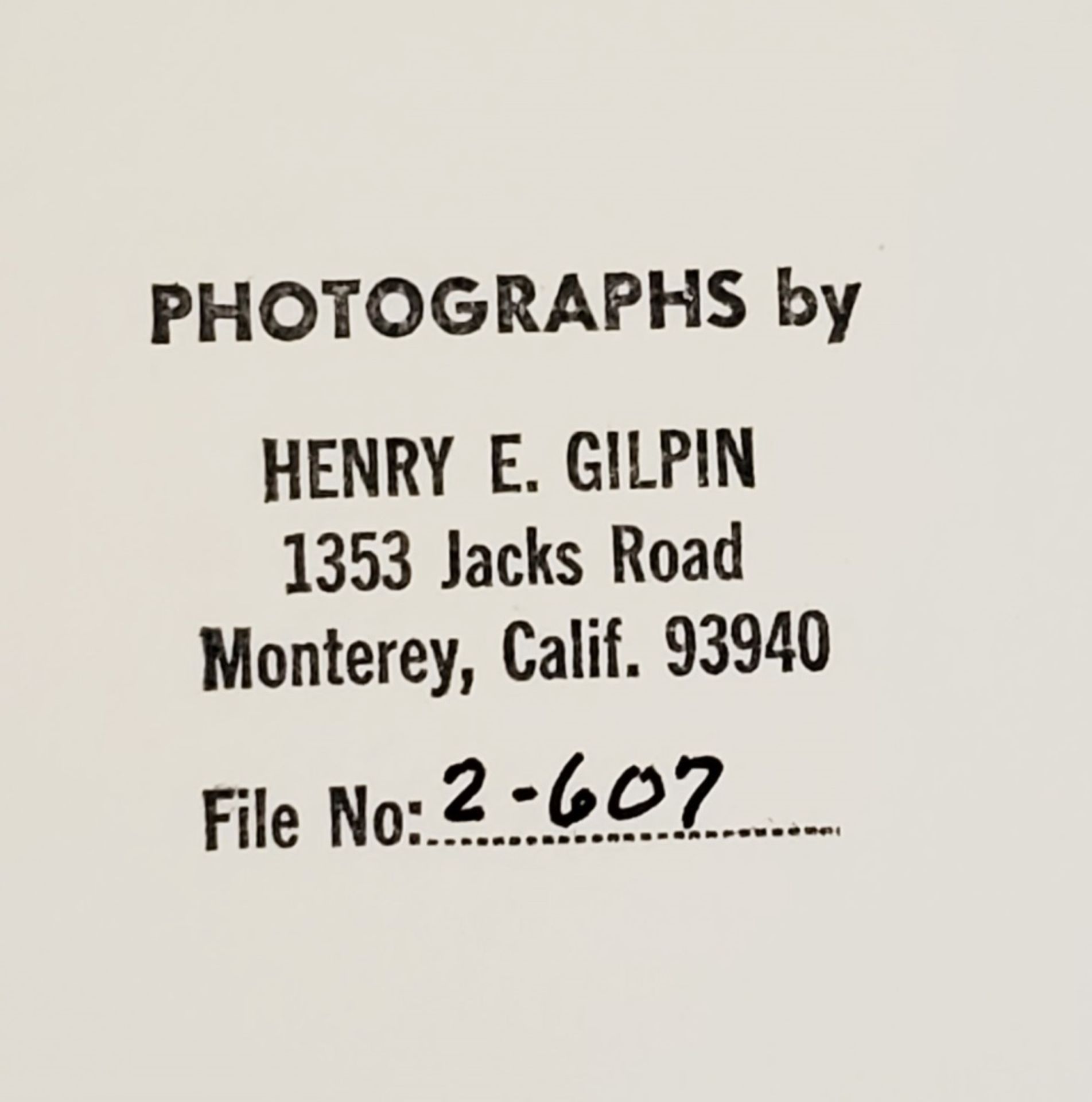 HENRY EDMUND GILPIN (1922-2011) SIGNED PHOTO - Image 4 of 4