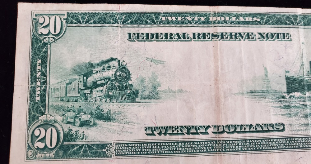 LOT OF (2) FEDERAL RESERVE NOTES $20.00 - Image 5 of 5