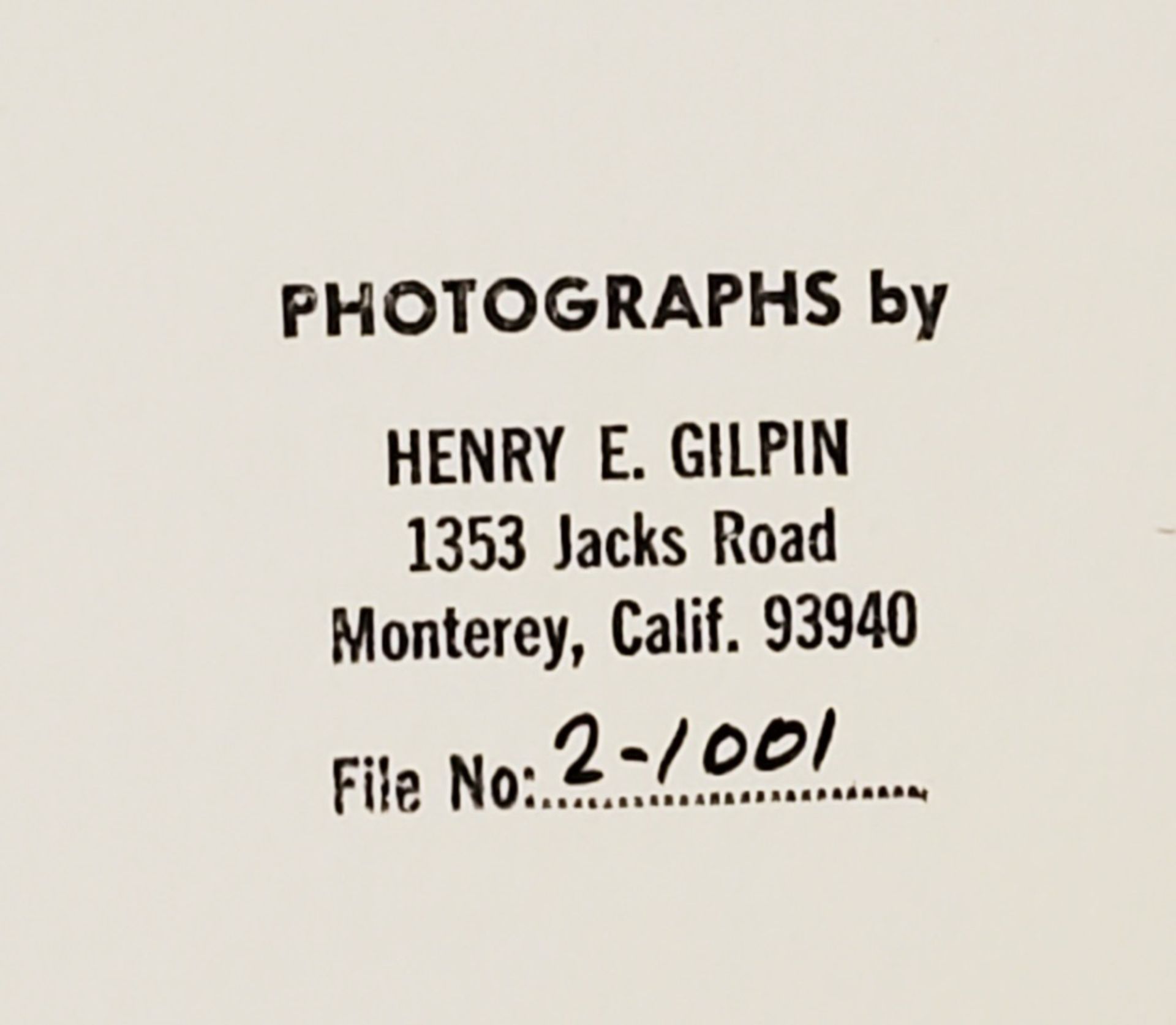 HENRY EDMUND GILPIN (1922-2011) SIGNED PHOTO - Image 2 of 5