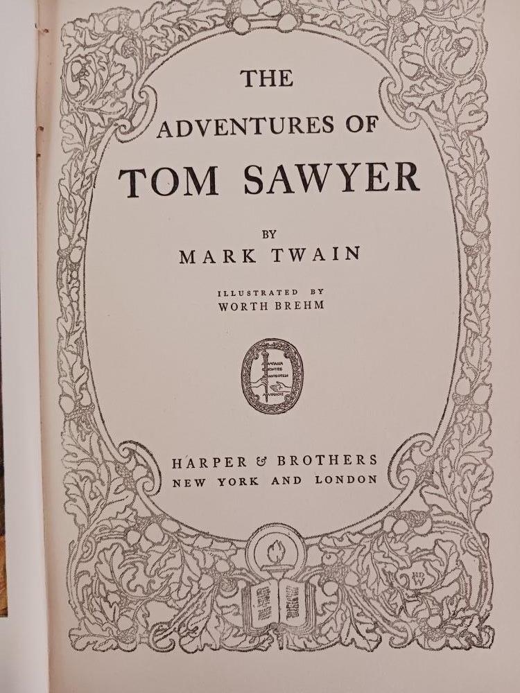 LOT OF (6) VINTAGE BOOKS, INCLD. MARK TWAIN - Image 3 of 7