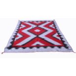 NATIVE AMERICAN EYE DAZZLER WOVEN BLANKET