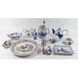 A group of Delft pottery etc.