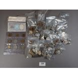 A large quantity of world coinage 20th century, countries include: Australia, Austria, Belgium,