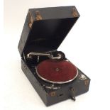 A Columbia Via-Tonal portable gramophone, No. 201