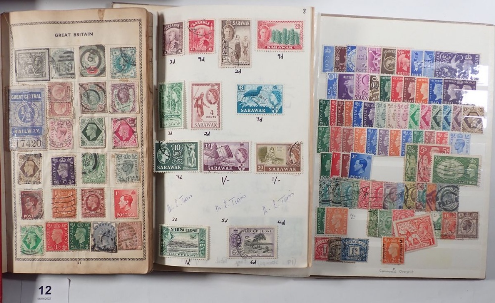 Boxed collection of GB, Br Empire/C'wealth & ROW stamps, both mint & used, in 5 albums, 3 approval - Image 2 of 5