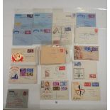 GB collection of over 50 KGVI- early QEII entires, covers & postcards incl pre-paid. Many covers