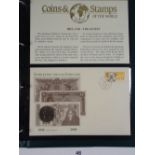 Twenty six 1980s/90s GB & ROW philatelic-numismatic/medallic covers. Incl 1d Black commemorative