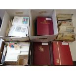 GB: Massive collection in 2 large boxes. QV - QEII, from LE issues, incl 1d Black, on. High cat