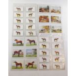 Cigarette cards - Player Old Hunting prints (L): Types of horses (L): Derby & GN winners ( two