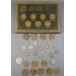 UK coin collection set 1986 (supplied Nivea sun) £1 coins including UK, Scotland, Wales, Northern