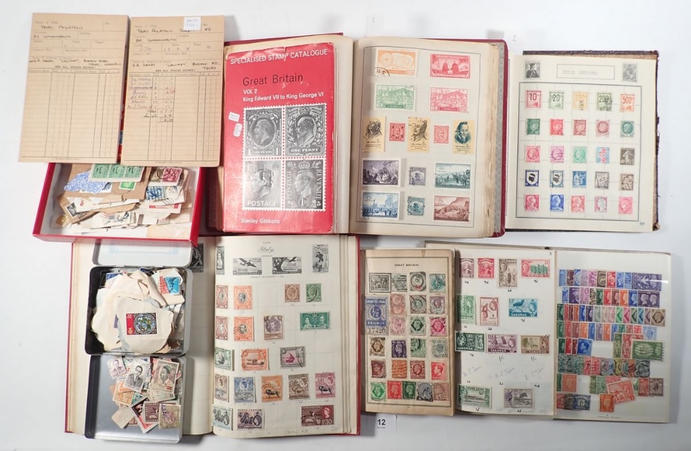 Boxed collection of GB, Br Empire/C'wealth & ROW stamps, both mint & used, in 5 albums, 3 approval