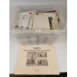 Massive container full of European mint stamps, many unmounted plus other All World in