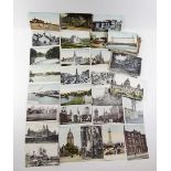 Postcards: topo, mainly UK and including busy scenes at Broomielaw Glasgow, King St Cork, High St