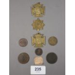 Tokens and medals with local interest i.e Ledbury and Newent including: Newent tokens, (2) Newent