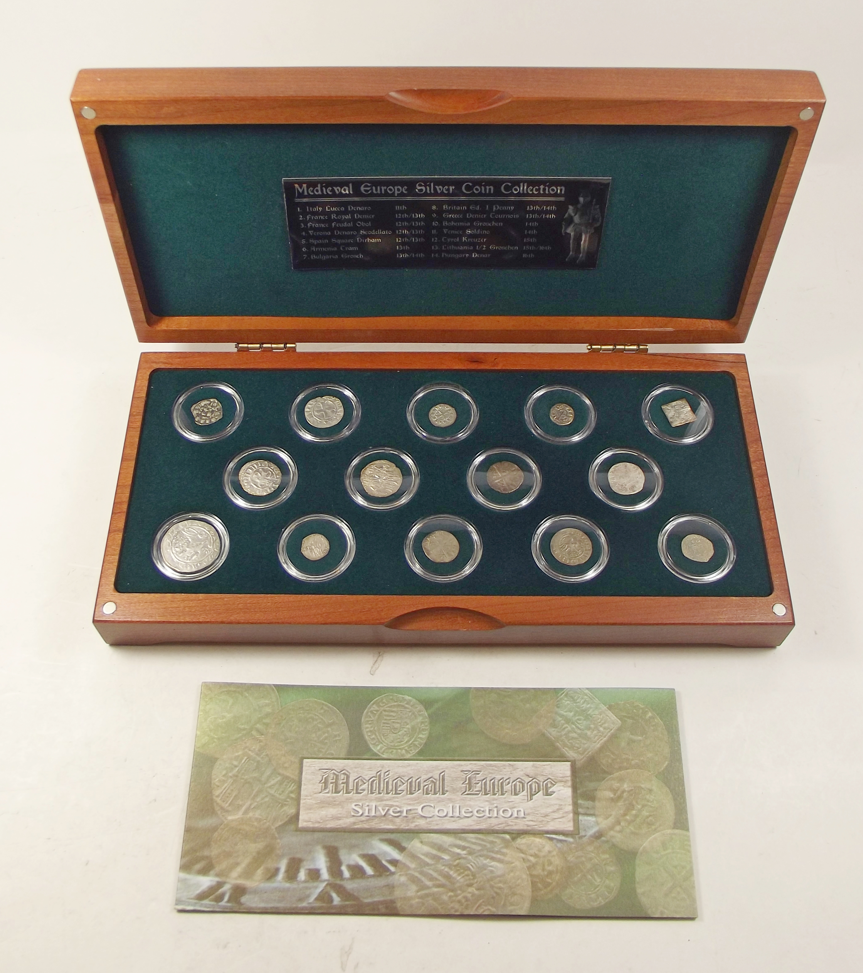 Royal Mint Issue: Medieval Europe silver Coin Collection 11th-16th century. Comprising examples