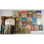 A box of books by Beatrix Potter and Enid Blyton