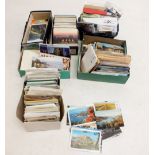 Postcards: huge quantity, mainly foreign some still in original packs (1000's)