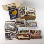 Postcards: two boxes mostly topo including Glos, Chepstow etc, foreign etc mixed periods (100's)