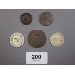 A quantity of Gloucestershire/Gloucester City tokens including: Gloucester City token 1797