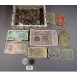 A quantity of world coinage 19th and 20th century examples including: Austria, Australia, Belgium,